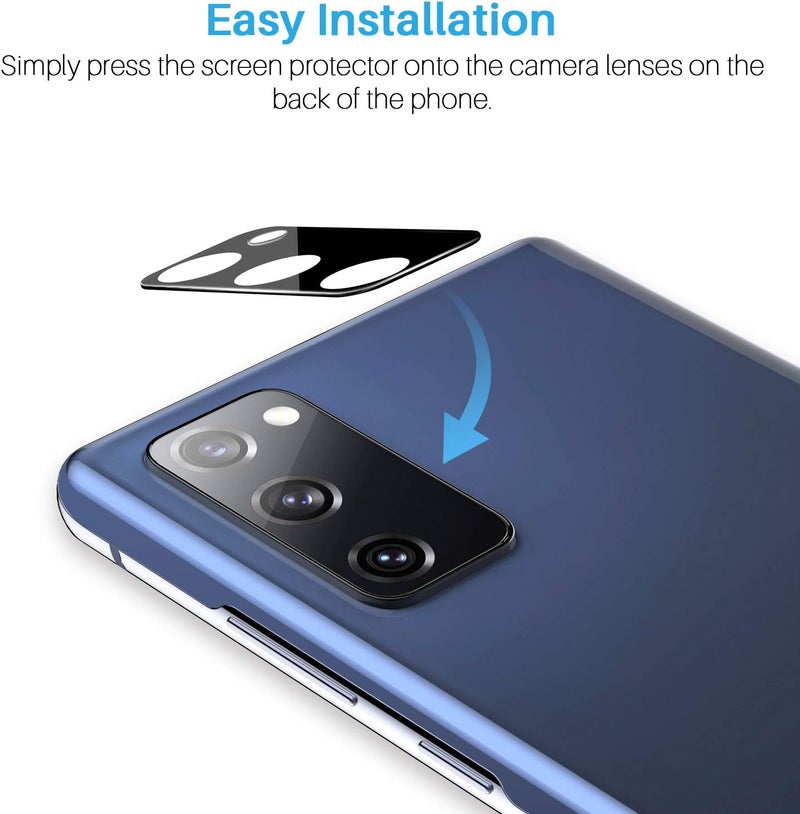 LK 3 Pack Samsung Galaxy S20 FE 5G Screen Protector+3 Pack Camera Lens Protector, 9H Tempered Glass, Easy Installation, [Not Fit for Galaxy S20] - Image 5